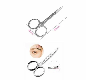 FORBICI FORBICINE UNGHIE UNGHIA STAINLESS ACCIAIO PUNTA CURVA SCISSORS - Foto 1 di 1