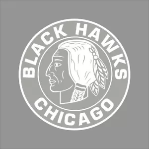 Chicago Blackhawks #3 NHL Team Logo 1 Farbe Vinyl Aufkleber Sticker Auto Fenster Wand - Bild 1 von 7