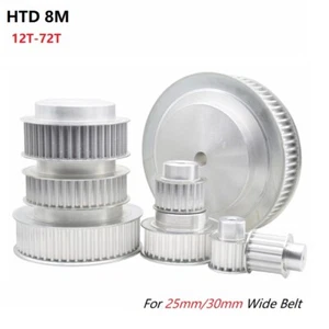 HTD 8M Timing Belt Pulley With Step BF-Type 12-72T Tooth For 25mm/30mm Wide Belt - Picture 1 of 6