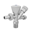 1/2x3/4 Inch x M10 Tap Outlet Connection Valve Chrome