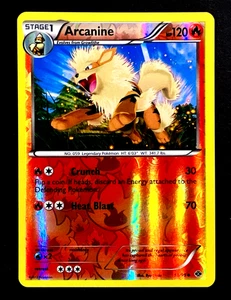Carta Pokemon 2012 ARCANINE Next Destinies REVERSE HOLO Foil Bianco e Nero 13/99 - Foto 1 di 4