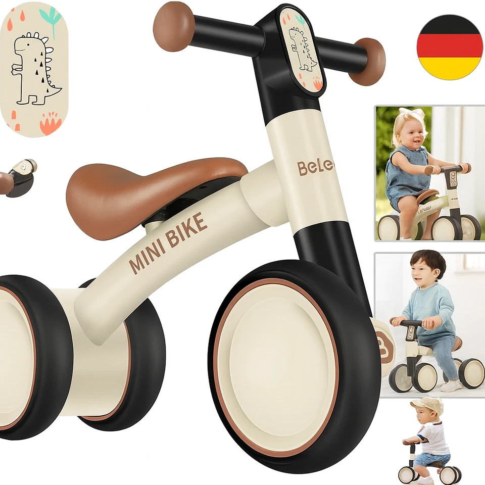 BELEEV Kinder Laufrad Ab 1 Jahr, Lauflernrad Für 10-24 Monate Baby, Balance Bike - Bild 1 von 2