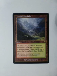 MtG Modern Horizons 3 Retro Frame Wooded Foothills 441 M/NM Flat Ship VCT123869 - Picture 1 of 2