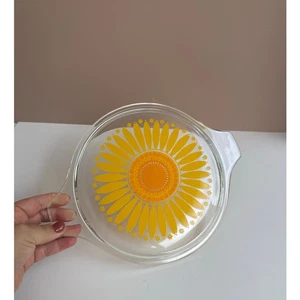Vintage Sunflower PYREX 475-C Replacement Lid | LID ONLY | Vintage Glass Lid - Picture 1 of 12