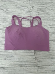Reggiseno donna Lululemon Like a Cloud a costine linea lunga taglia 10 - Foto 1 di 8
