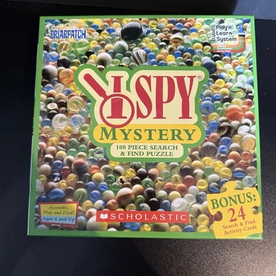 I Spy Mystery 100 шт. мраморная головоломка и карты активности Briarpatch в комплекте б/у в отличном состоянии - Изображение 1 из 4