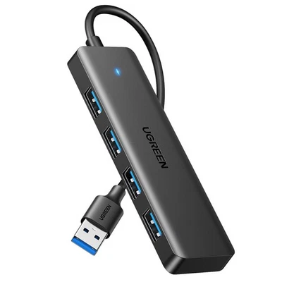 Hub USB 3.0 con 4 Porte Sdoppiatore Multi USB 3.0 Adattatore USB Alta Velocità - Immagine 1 di 4