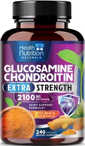 Glucosamine Chondroitin MSM 2100mg Complex - Joint Health Supplement with Tur... - Picture 1 of 9