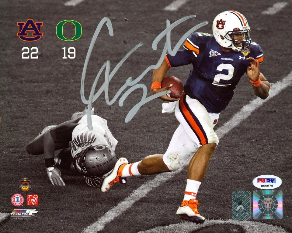 Auburn Cam Newton Authentic Signed 8x10 Horizontal Spotlight Photo PSA/DNA - Image 1 of 1