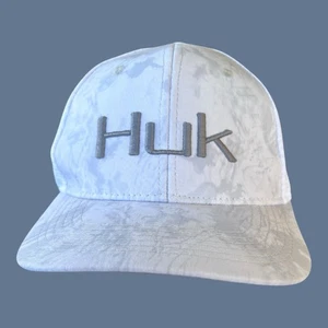 ✨Huk Hat White Camouflage SnapBack Trucker Fishing Adjustable - Picture 1 of 9