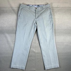 Tommy Bahama Hose Herren 34x26* hellblau Chino Baumwolle flache Vorderseite bunt - Bild 1 von 7