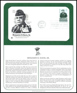 1997 Benjamin O. Davis Sr Black Heritage 3121 FDC PCS military WWI era Air Force - Picture 1 of 1
