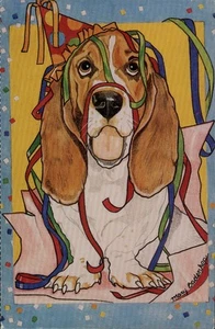North Shore Animal League Dog Art Mary Badenhop Postcard - Picture 1 of 2