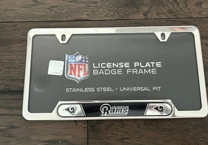 LOS ANGELES RAMS METAL LICENSE PLATE FRAME FROM PROMARK - Picture 1 of 2