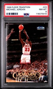 1998 Fleer Tradition #23 Michael Jordan PSA 8 - Bild 1 von 2