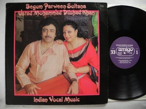BEGUM PARWEEN SULTANA, USTAD MOHAMMAD DILSHAD KHAN Indian Vocal Music LP 1985 EX - Imagen 1 de 2