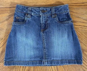 Carters Skirt Denim Jean Adjustable Waist Button Snap Zipper Girls Size 6 EUC - Picture 1 of 6