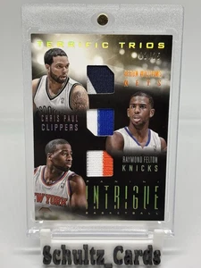 2013-14 Panini Intrigue Felton Deron Chris Paul Triple Patch 2/25 JERSEY # MATCH - Picture 1 of 3