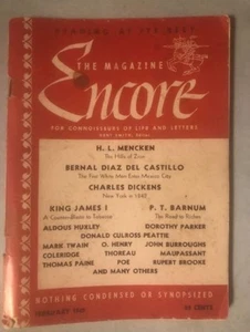 Zugabe Magazin 1942 - 1. Ausgabe - Poe - P.T. Barnum - O Henry - Twain - andere - Bild 1 von 7