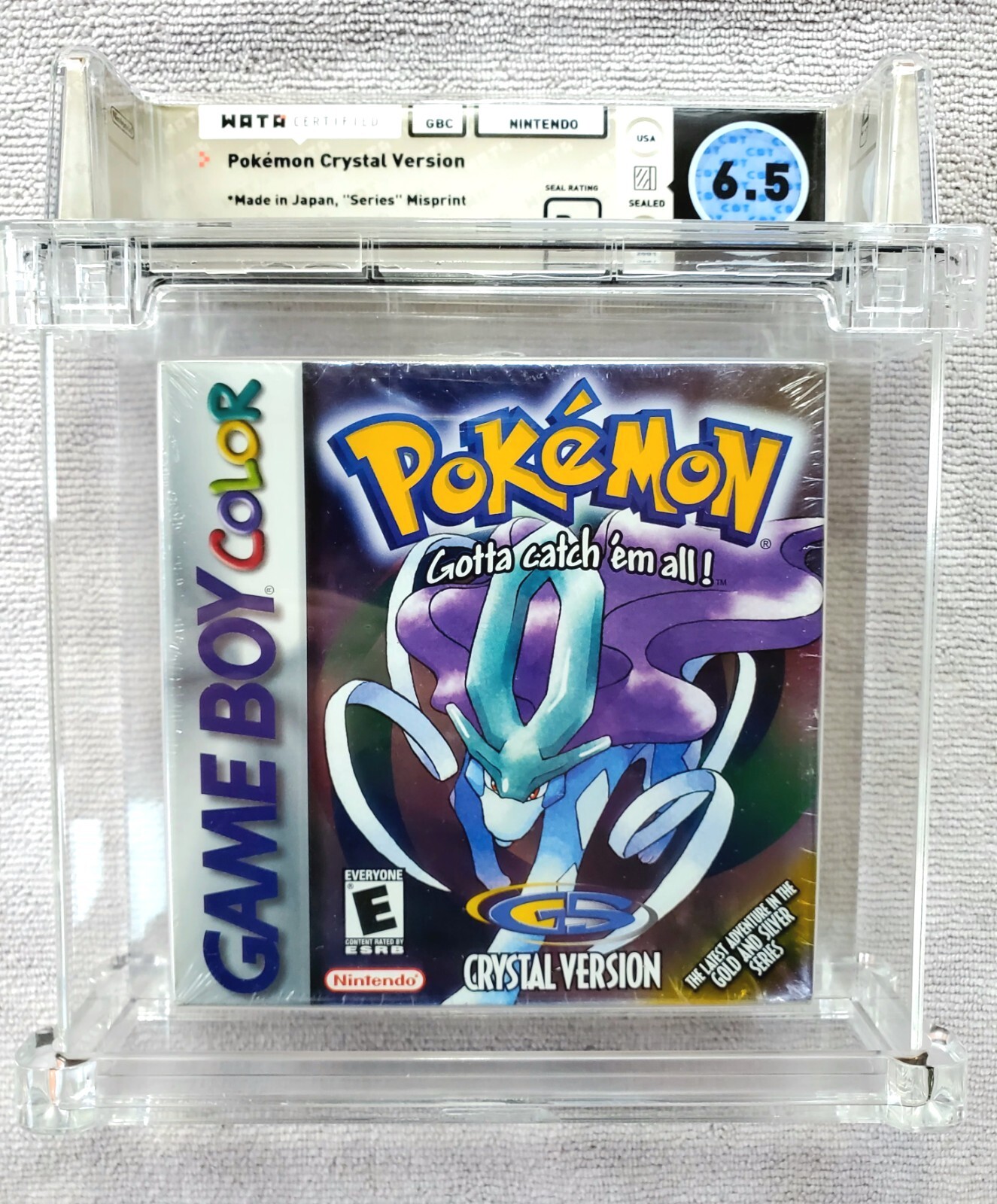 Pokemon GOLD Nintendo Game Boy Color COMPLETE IN BOX (CIB) CGC graded 9.0