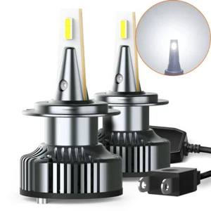 H7 LED Headlight Bulbs For Mercedes Benz W211 E320 E350 E500 E550 Low Beam 6500K - Picture 1 of 12