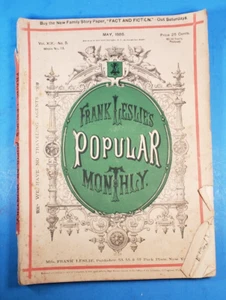Leslie's Sign Language & Feathers Popular Monthly May 1885 Volume XIX No.5 Frank - Picture 1 of 14