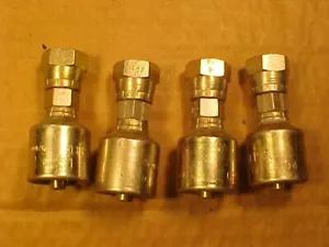 Lot of 4 New Gates 4G-4FPX - G25111-0404 Hydraulic Hose Fittings MegaCrimp - Picture 1 of 1