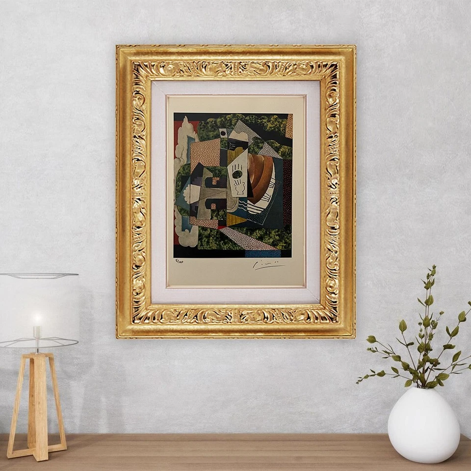 Impresión original firmada de Pablo Picasso, certificado de autenticidad y tasación por $3,500 USD (%7) Foto 1 de 4
