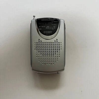 COBY CX-17 New Portable AM/FM TV & Weather Band RADIO Antenna Tested and Working - Image 1 of 4