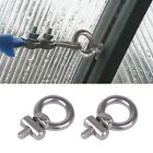 Awning Stoppers Rail Stoppers Multipurpose Parts Replacements Silver Windbreak