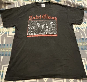 Vintage 90’s total chaos band shirt size L punk hardcore epitaph rock Tour 1996 - Picture 1 of 10