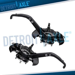 Front Steering Knuckles & Wheel Hub Bearings for 2009 2010-2012 Honda Accord TSX - Picture 1 of 11