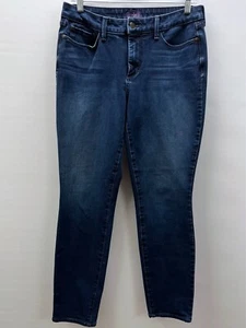 NYDJ Women's Size 6 Alina Skinny Ankle Jean Pants Dark Blue Denim 5-Pocket - Picture 1 of 9