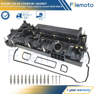 Engine Valve Cover w/ Gasket for 2017-2019 Lincoln MKC MKZ Ford Escape Explorer - Image 1 of 4