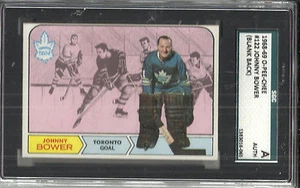 1968-69 O-PEE-CHEE JOHNNY BOWER #122 (espalda en blanco) grado SGC auténtico Toronto - Imagen 1 de 2
