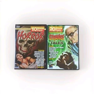 Lot 30 Movies. Horror 10 Movie Pack (DVD, 2005, 3-Disc Set) Sci-fi 20 Movie Pack - Bild 1 von 4
