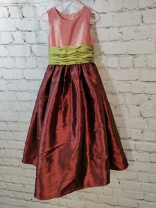 250 B FG SWEET BEGINNINGS GRÖSSE 4 CHIANTI KIWI 159 $ PARTY BLUMENMÄDCHEN KLEID DRESS - Bild 1 von 9