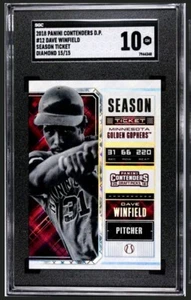 SGC 10 - /15 2018 Contenders D. P. #12 Dave Winfield Season Ticket Diamond - Picture 1 of 2
