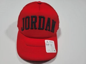 Jordan Nike Rise Cap Trucker Snapback Hat Red Jumpman Youth Boy’s ( 8- 20 ) - Picture 1 of 11