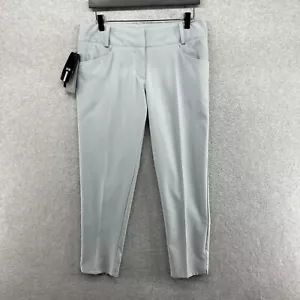 Adidas Pants Womens Size 6 Gray Flat Front Performance Golf Chino NWT - Picture 1 of 13