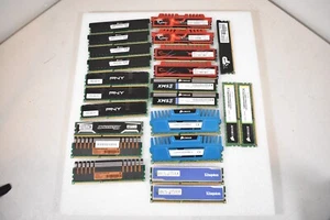 (Lot of 23) 4GB Mixed Brand / Mixed Speed DDR3 Desktop Memory RAM - CORSAIR - - Picture 1 of 10
