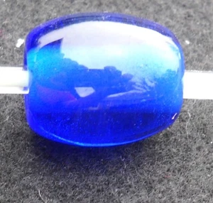 grande ciondolo blu cobalto Fenton arte vetro gioielli perle vetro nuovo B2 - Foto 1 di 3