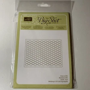 Stampin Up! Sizzix Big Shot cartella impressioni testurizzate FANCY FAN - Foto 1 di 2