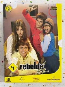 RBD REBELDE WAY 3 DVD CAPITULOS 128 - 139 - PLANETA JUNIIOR - Imagen 1 de 3