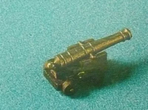 Kit de cañón Corel C-34 Corel 45 mm de largo - Metal blanco bruñido, madera y latón 1/paquete - Imagen 1 de 3