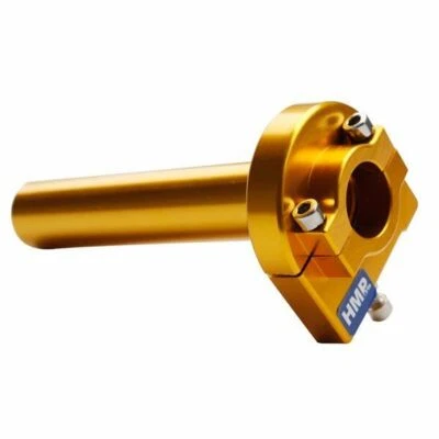 Dreh Gas Griff Set T10 Alu gold Dirt Bike ATV Pocket Bike Monkey etc. HMParts - Bild 1 von 3