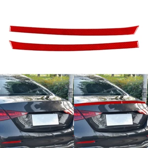 Tira trasera interior de fibra de carbono roja para Benz Clase C 2022-2023 - Imagen 1 de 9