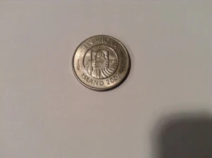 World Coins - 2003 Iceland 1 Krona Cod Fish Coin - Picture 1 of 2