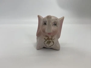 vintage ceramic pink elephant figurine - Picture 1 of 6