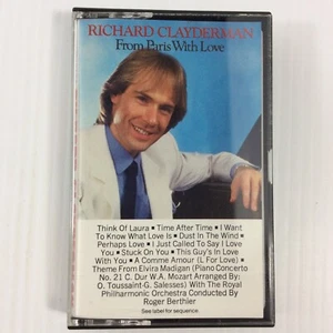 Richard Clayderman From Paris With Love Music Cassette Tape - Picture 1 of 12
